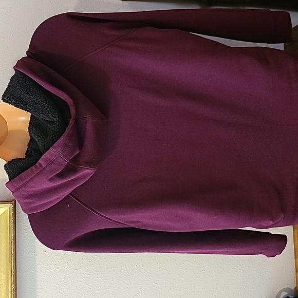 32 ° Heat fleece hoodie (cranberry) size Large - Picture 3 of 6